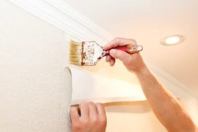 Pose de papier peint à Communay — revêtements muraux et toiles de verre